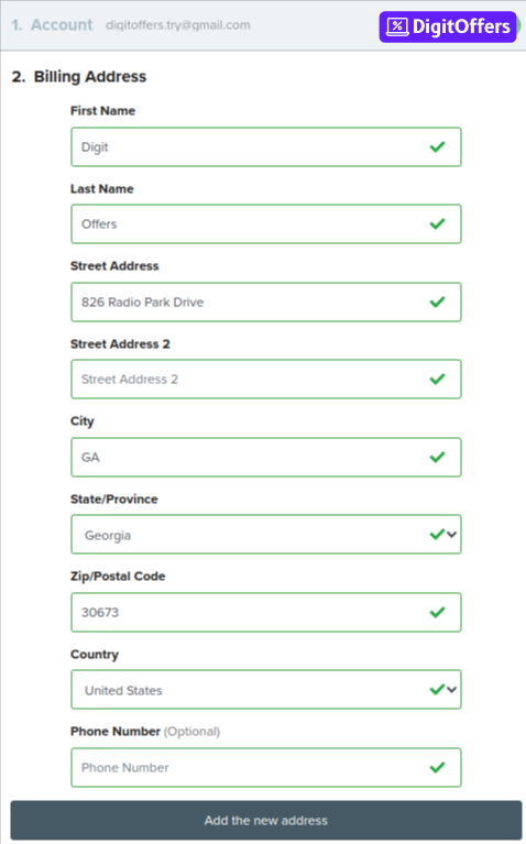 The Great Course checkout