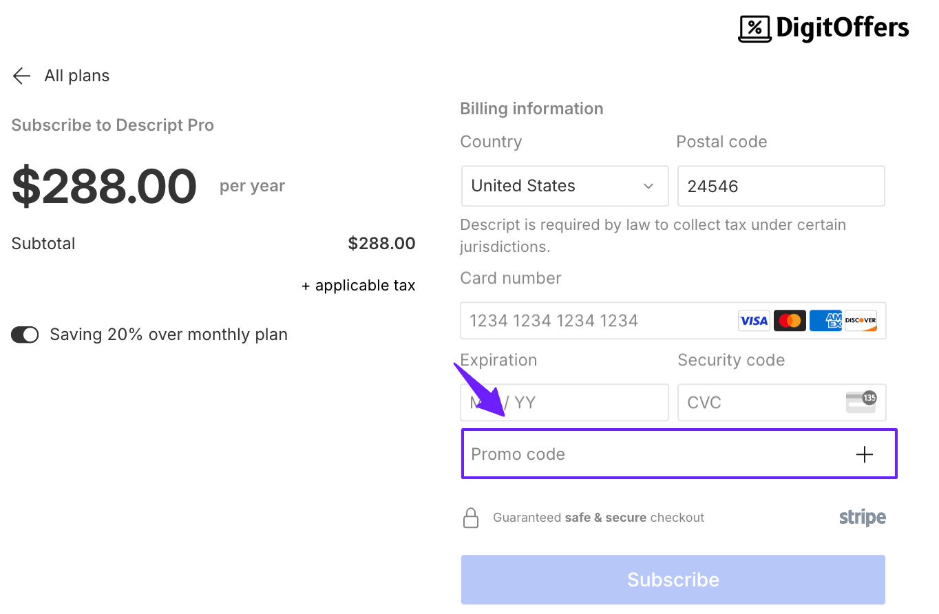 Apply the Descript Coupon Code and avail discount