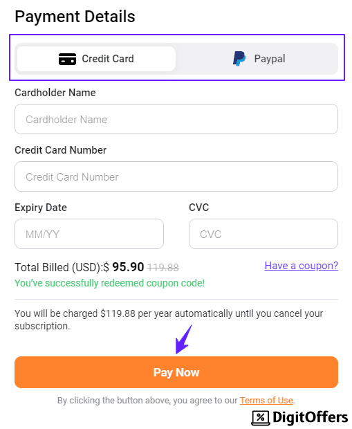 Flexclip Checkout Page