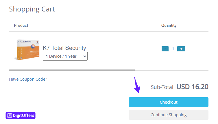 Latest K7 Security Promo Codes, Avail FLAT 60% OFF and Save $50 on Antivirus This Month K7 Shopping Cart