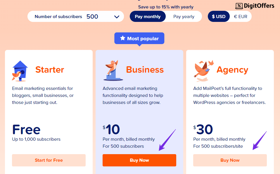 Updated MailPoet Coupon & Promo Codes , Get 65% OFF on this WP Plugin MailPoet Pricing Plans