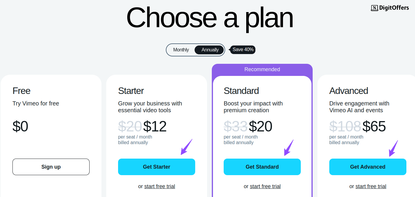 Updated Vimeo Promo Codes, Get FLAT 55% Discount and Save Big Today Vimeo Pricing plans